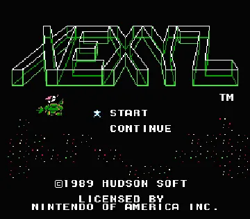 Xexyz (USA) screen shot title